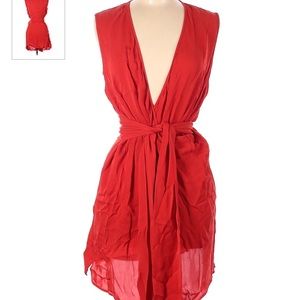 Diane Von Furstenberg Red Dress Size 8